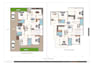 design modern 2d floor plan and realistic 3d house design